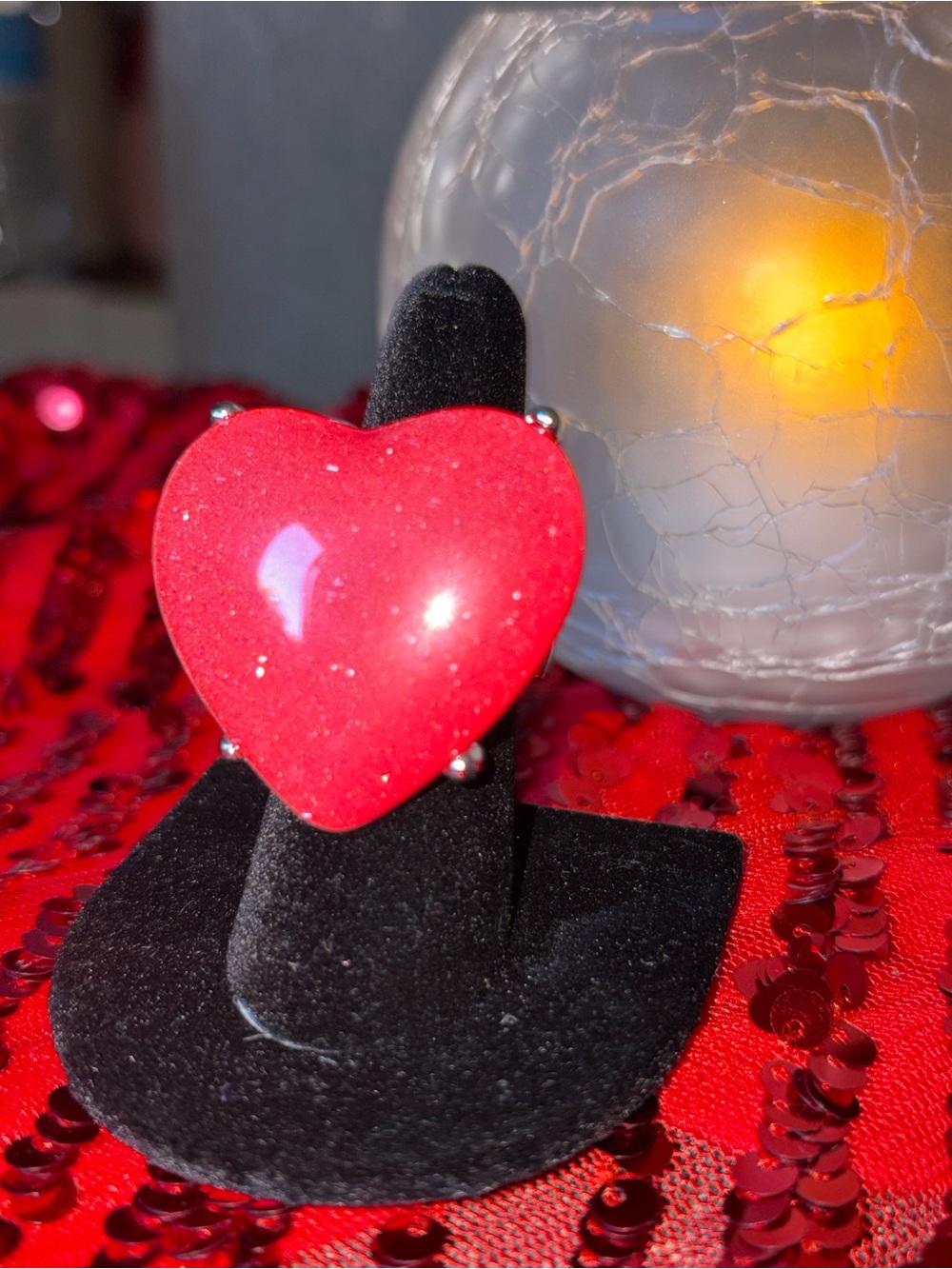 paparazzi Bold Red Heart Ring